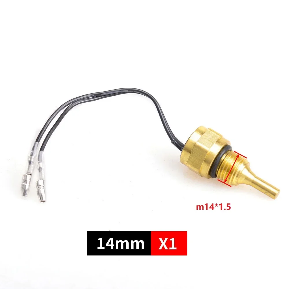 Color: black - 12V/24V Universal Water Temperature Sensor For Water Temperature Gauge 10MM 14MM 16MM 17MM 21MM 1/8 3/8 1/2