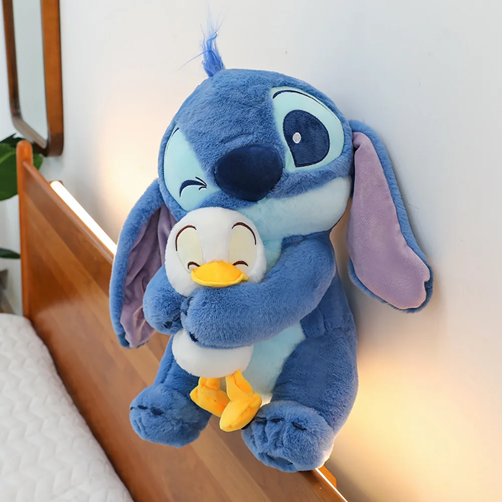 Color: green - Lilo&Stitch Cute Cartoon Dolls Toys Kawaii Anime Soft Stuffed Dolls Pillow Appease Toys Birthday Gift For Boys Girls