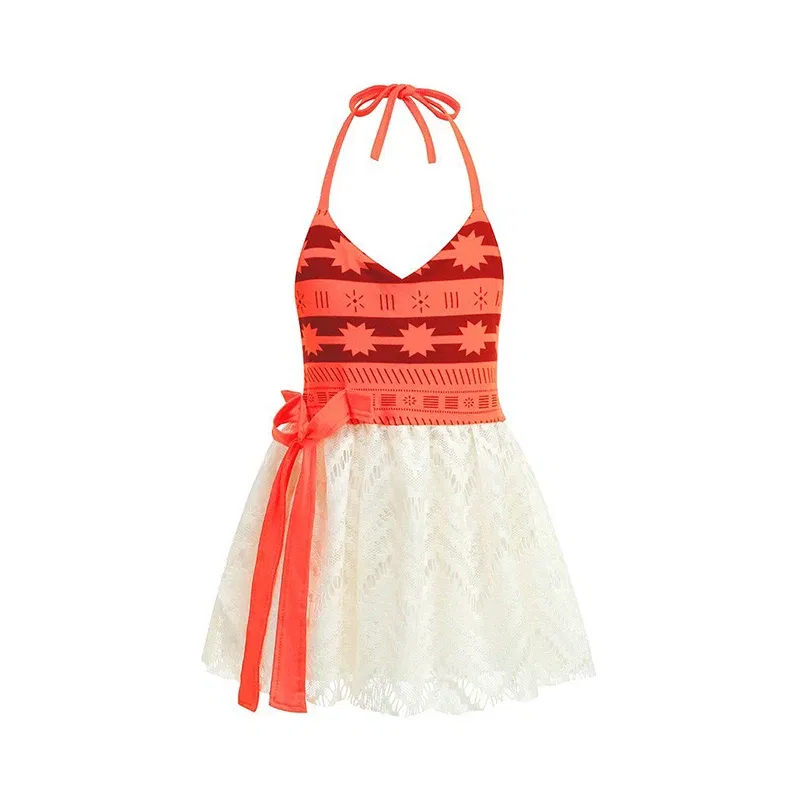 Color: Khaki, Kid Size: 4T - Little Girls Cospaly DISNEY Moana Kids Two Pcs Set Top +Pants Infant Vaiana Role Play Festival Princess Costume Casual Clothes