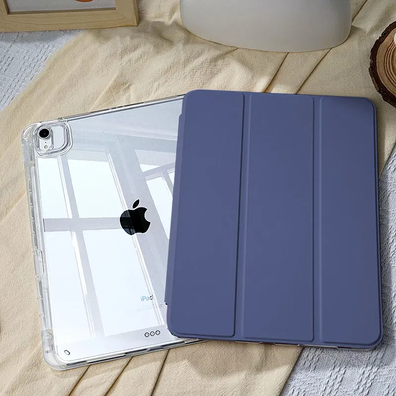 Color: Navy, Size: EIGHTEEN - For 2025 iPad Air 11 Case iPad 10th Generation 11th A16 9th Cover Gen iPad Pro11 4 5 10.9in 12.9 M2 M3 M4 Pencil Holder Case