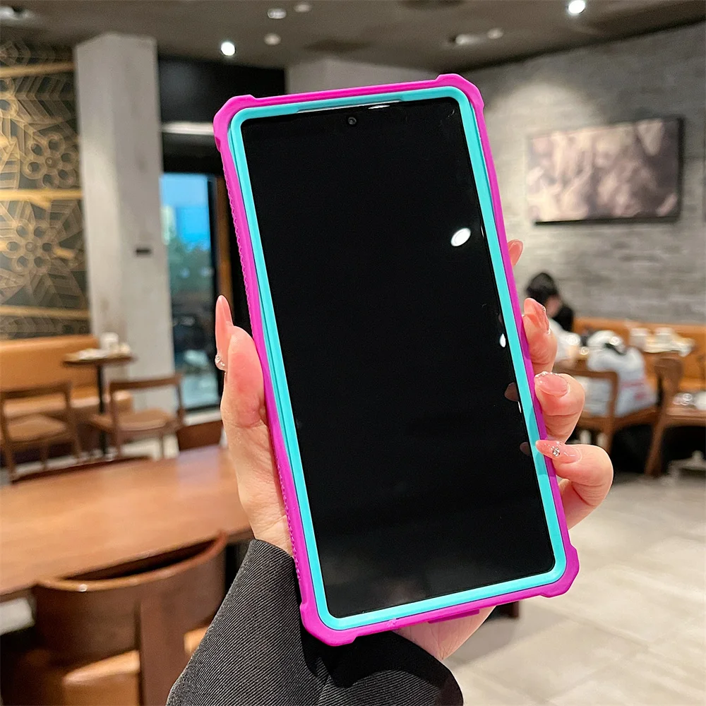 Color: black, Compatibility by Model: Galaxy S25+ - For Magsafe Clear Armor Bumper Glitter Phone Case For Samsung S25 Ultra S24 Plus Wireless Charging Shockproof Protective Cover