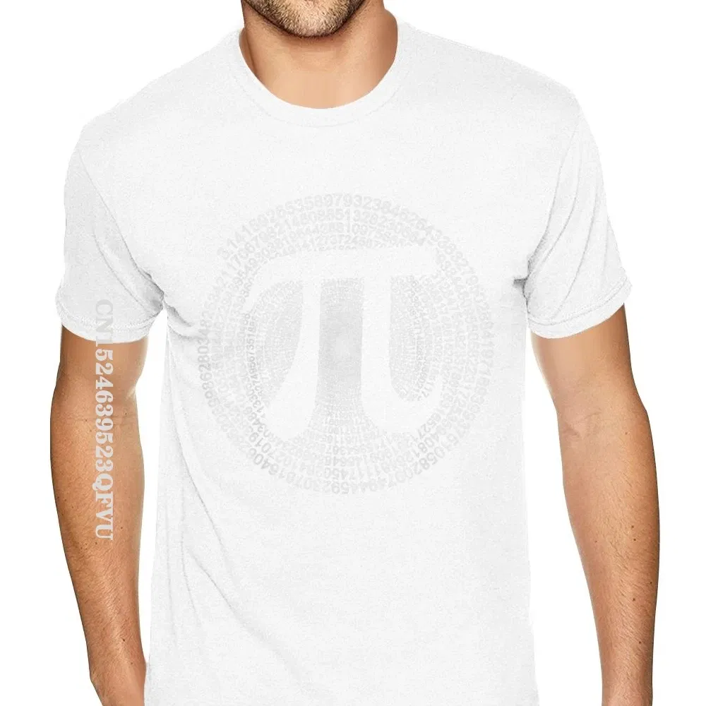 Color: WHITE, Size: XS?€old?‰ - Classic Pi T Shirt 3,14 Pi Number Symbol Math Science Gift Tee Shirts For Men Make Your Own Soft Cotton HipHop Print Tee
