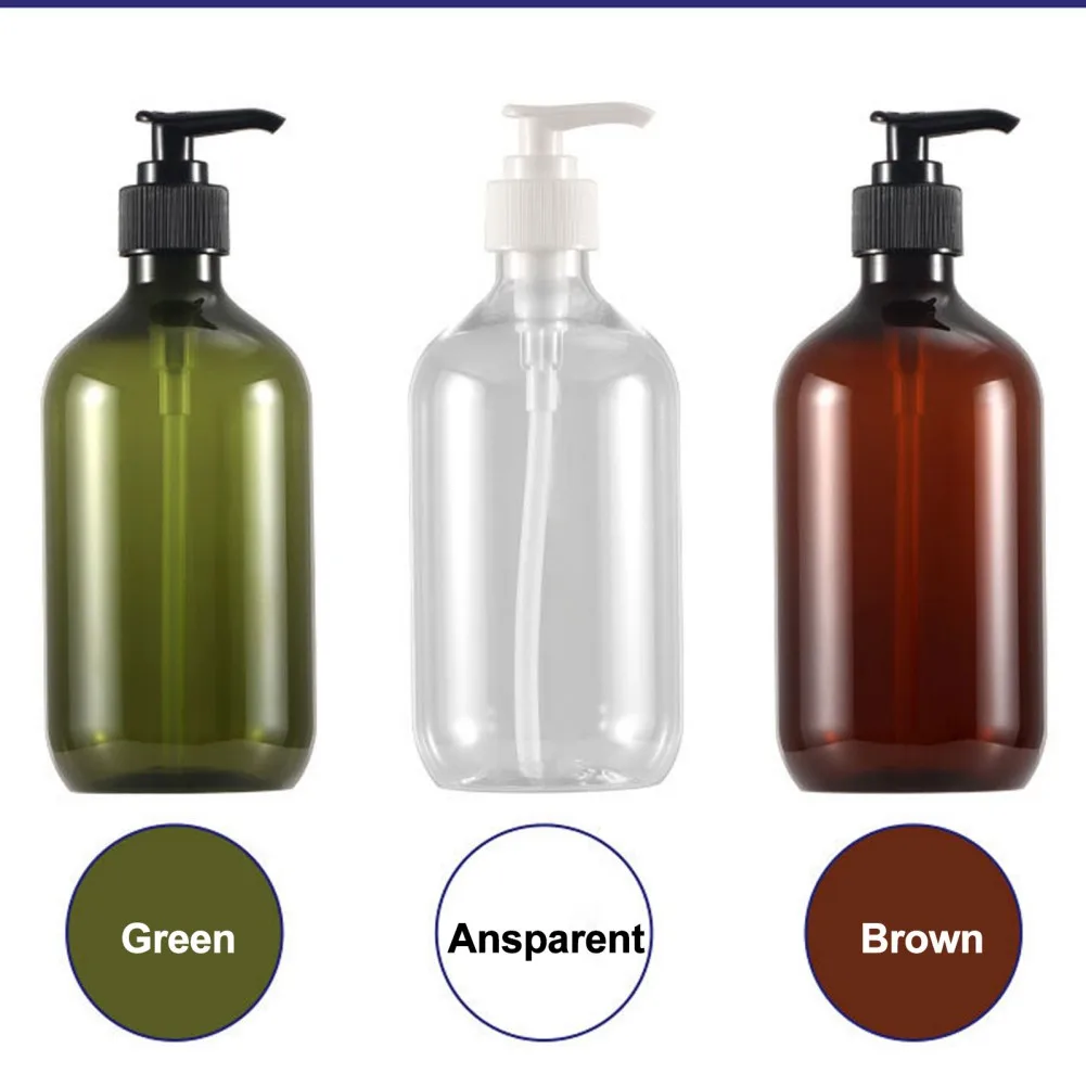 Color: plum, Ships From: CHINA - 500ml Portable Soap Dispensers Lotion Shampoo Shower Gel Holder Soap Dispenser Empty Bath Pump Bottle Bathroom Storage Bottle