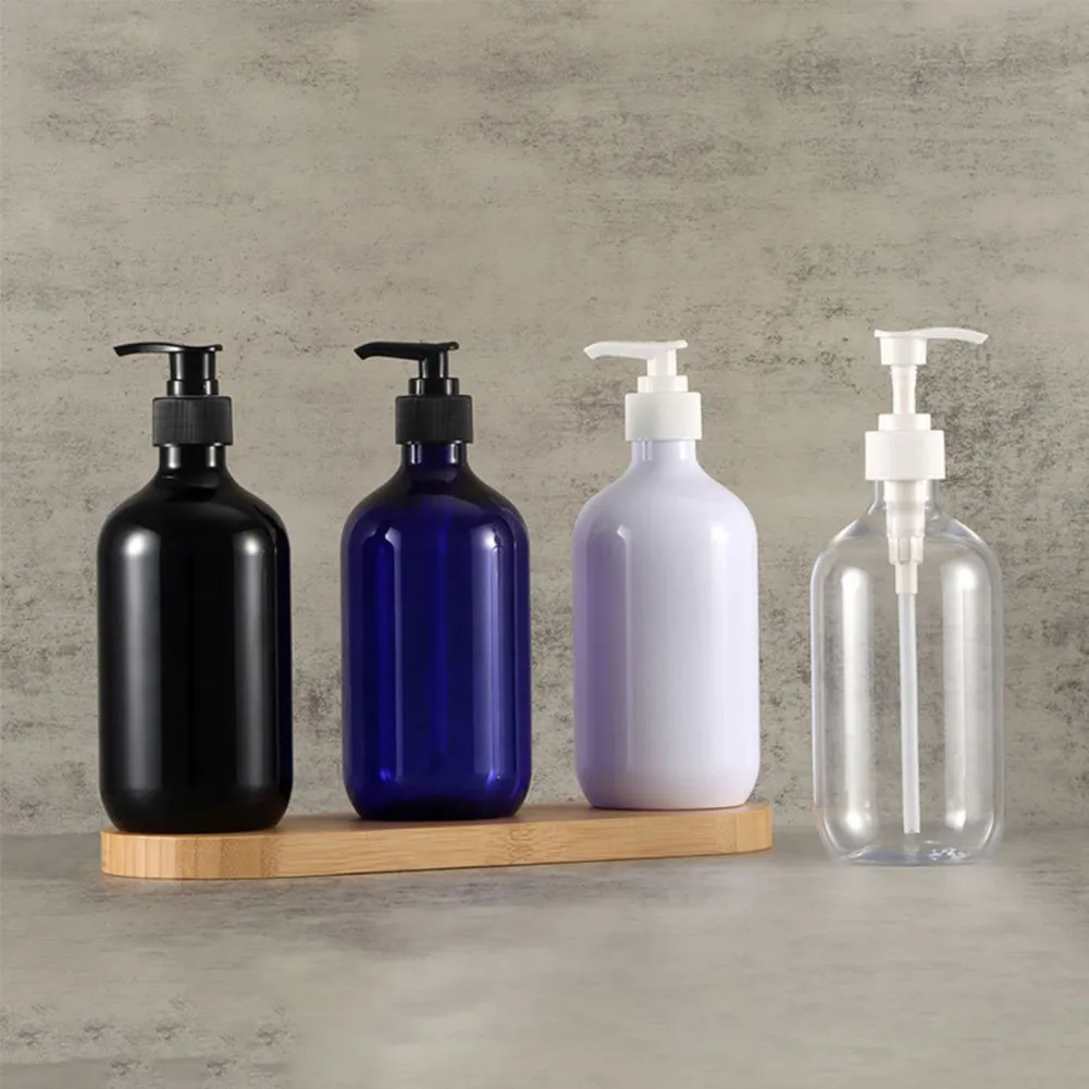 Color: plum, Ships From: CHINA - 500ml Portable Soap Dispensers Lotion Shampoo Shower Gel Holder Soap Dispenser Empty Bath Pump Bottle Bathroom Storage Bottle