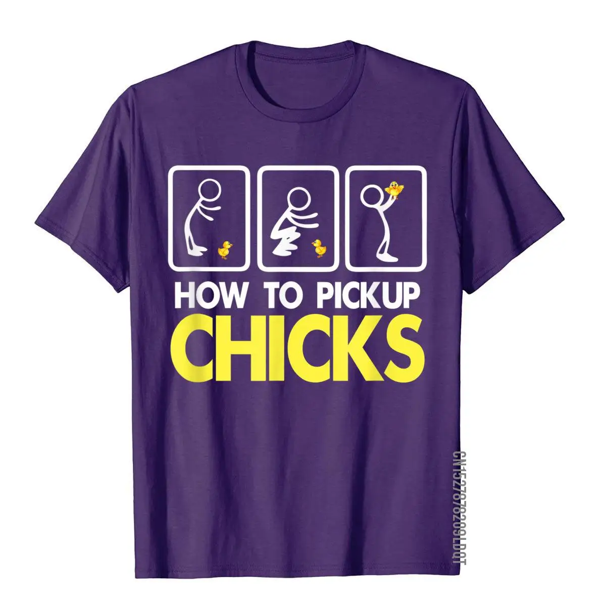 Color: ROYAL BLUE, Size: XXL - How To Pick Up Chicks Shirt Cute Pick Chicks 101 T-Shirt Cotton Tops & Tees For Men Printing Top T-Shirts Casual Hip Hop