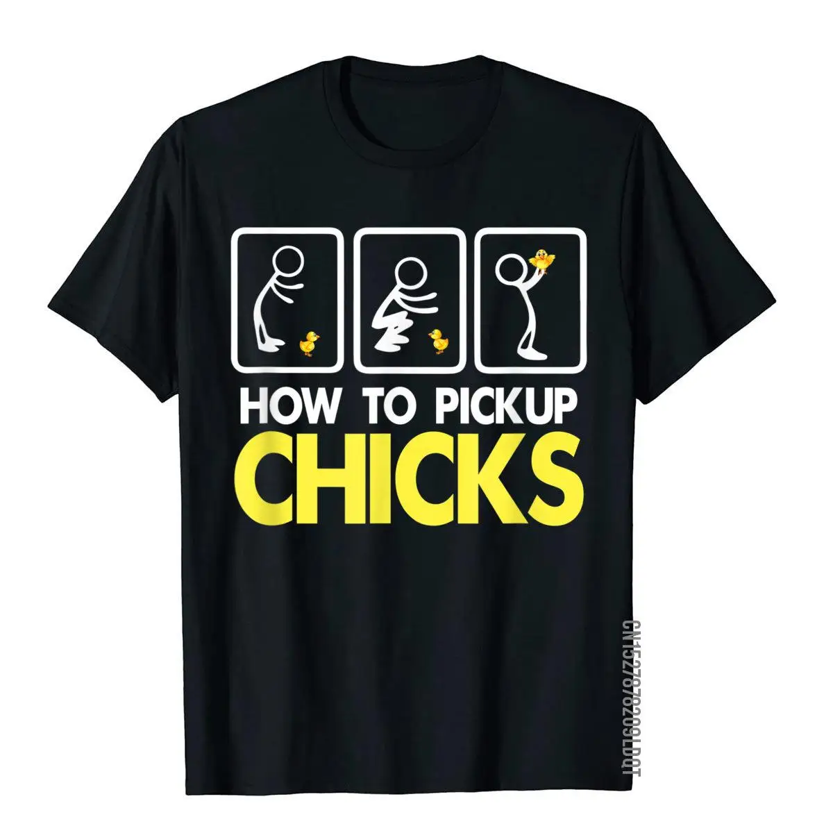 Color: ROYAL BLUE, Size: XXL - How To Pick Up Chicks Shirt Cute Pick Chicks 101 T-Shirt Cotton Tops & Tees For Men Printing Top T-Shirts Casual Hip Hop