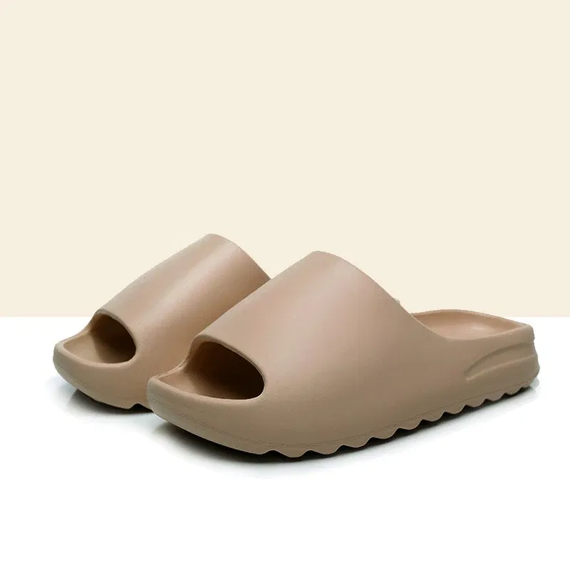 Color: black, Shoe Size: 44-45, Ships From: CHINA - Pallene 2025 New Men's Slippers Thick-sole Comfortable Men Sandals Non-slip Soft Sole Bathroom Slides Concise Light Men Slides