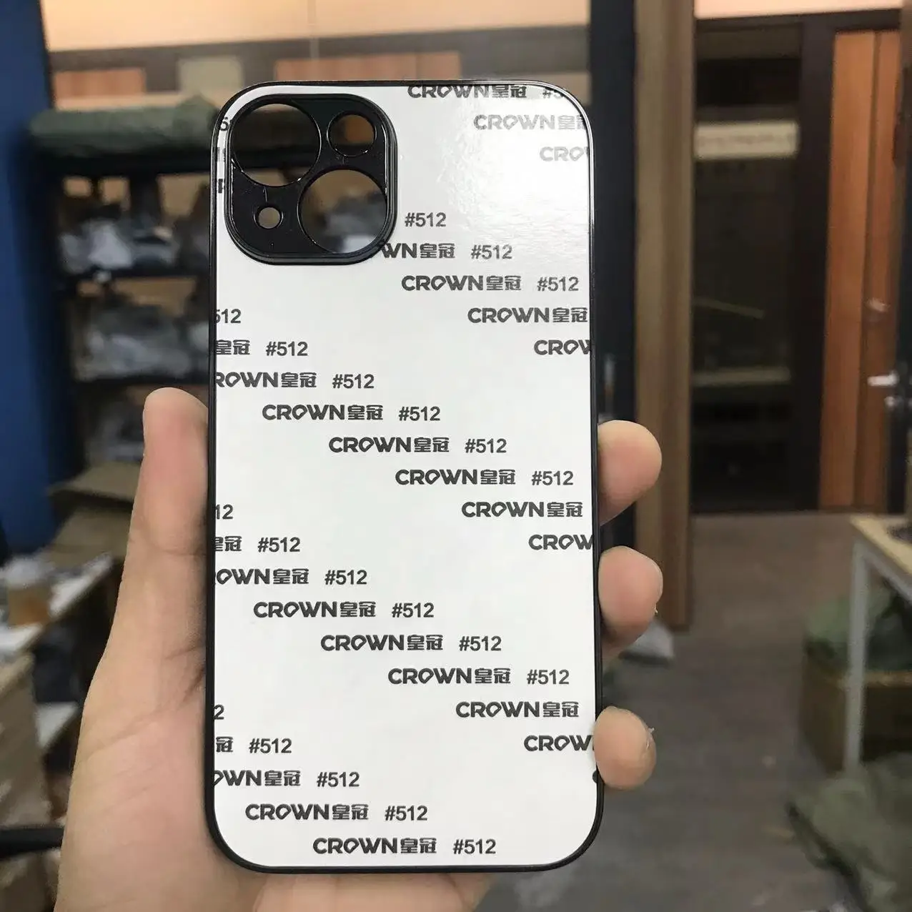 Color: black, Material: Silicon - 5pcs plastic Sublimation Blank Cover Case For iPhone 16 15 14 13 12 11 12 Pro Max With Aluminium Plate