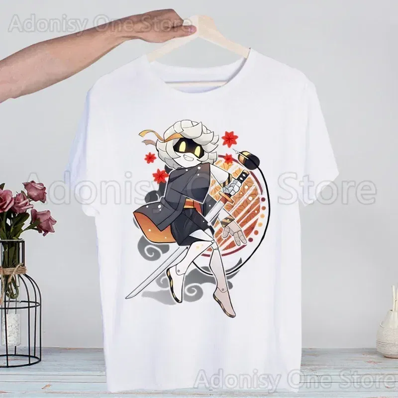 Color: Blue, Size: L - Murder Drones Fashion Man Tshirt Summer Fashion T-shirt Casual White Funny Cartoon Print T-shirt Hip Pop Tops tee