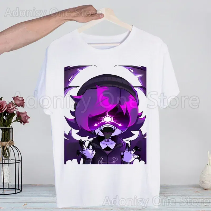 Color: Blue, Size: L - Murder Drones Fashion Man Tshirt Summer Fashion T-shirt Casual White Funny Cartoon Print T-shirt Hip Pop Tops tee