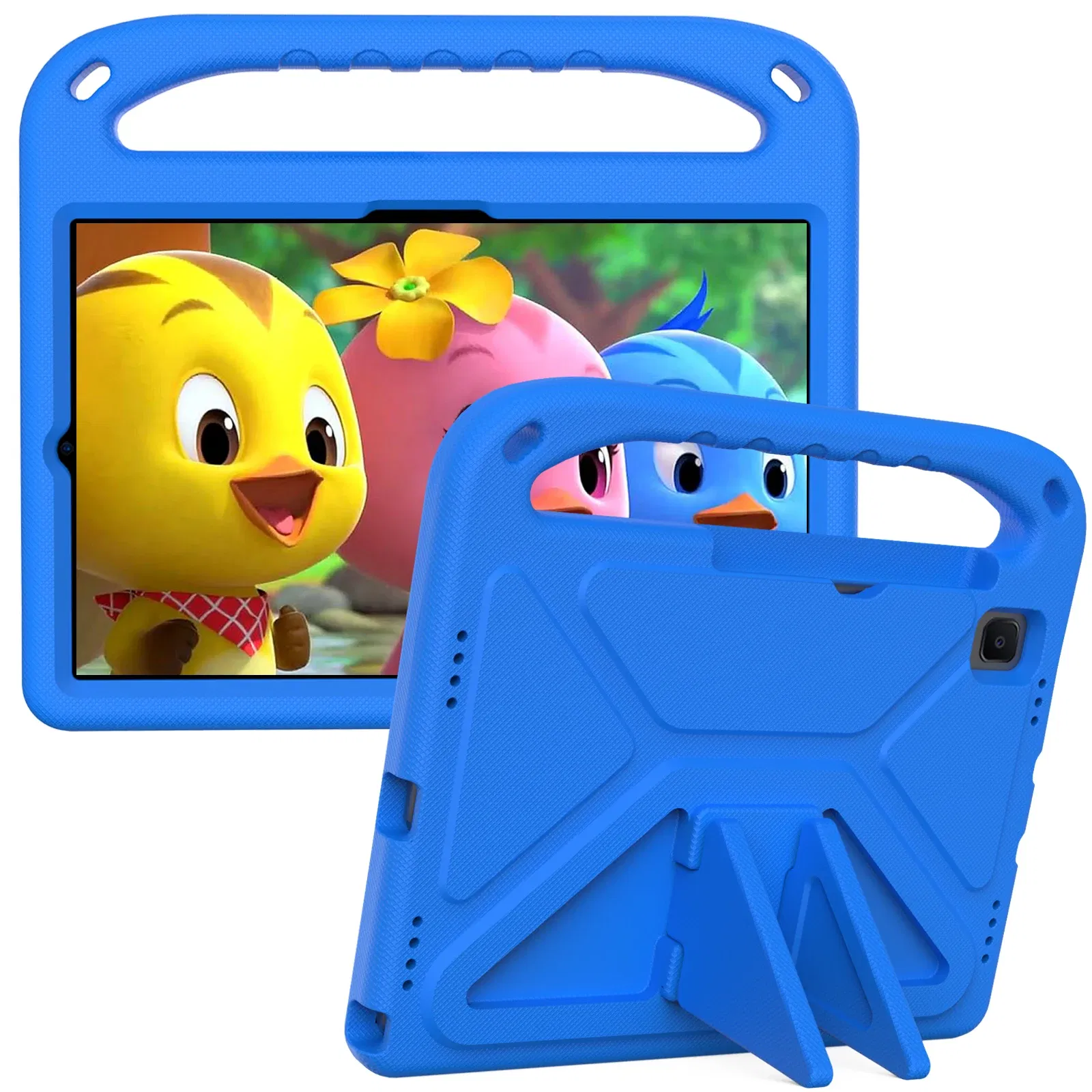 Color: Blue, Size: Sixteen - Kids tablet case  for Samsung Galaxy Tab S9FE+ S9+ S9 S8 S8+ S7FE S7+ A7Lite S5e S6 Lite A9+ A9 A8 A7 T510 T307U Child shel