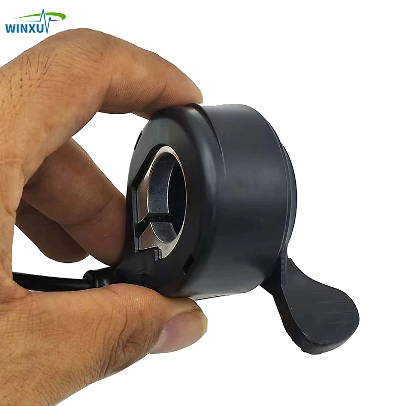 Color: Light Yellow - Electric Bicycle Throttle Speed Regulator Non-Display Speed Control Thumb Throttle Accelerator E-Bike Scooter Accessories