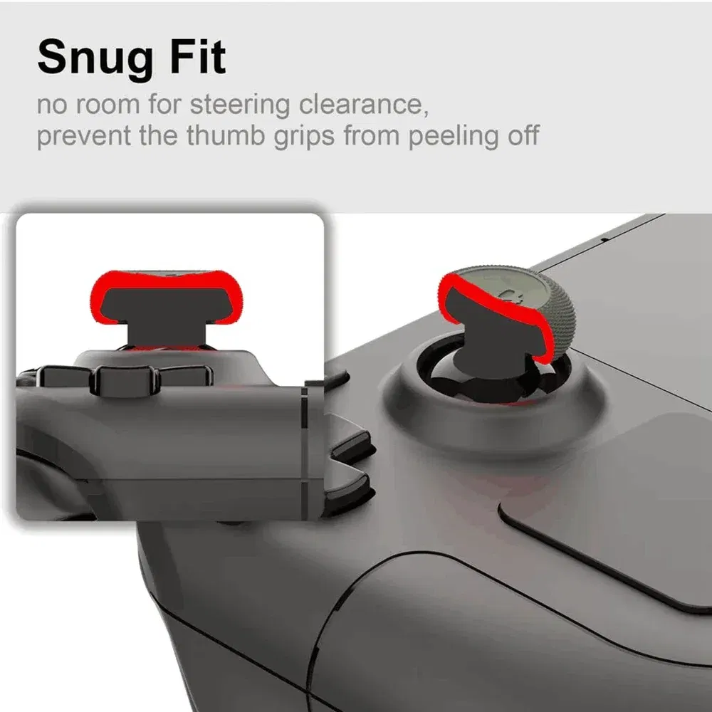 Color: Dark Blue - 6Pcs Thumb Grip Joystick Cap for Steam Deck OLED ROG Ally X Silicone Non-Slip Thumbstick Cover Caps Game Accessories