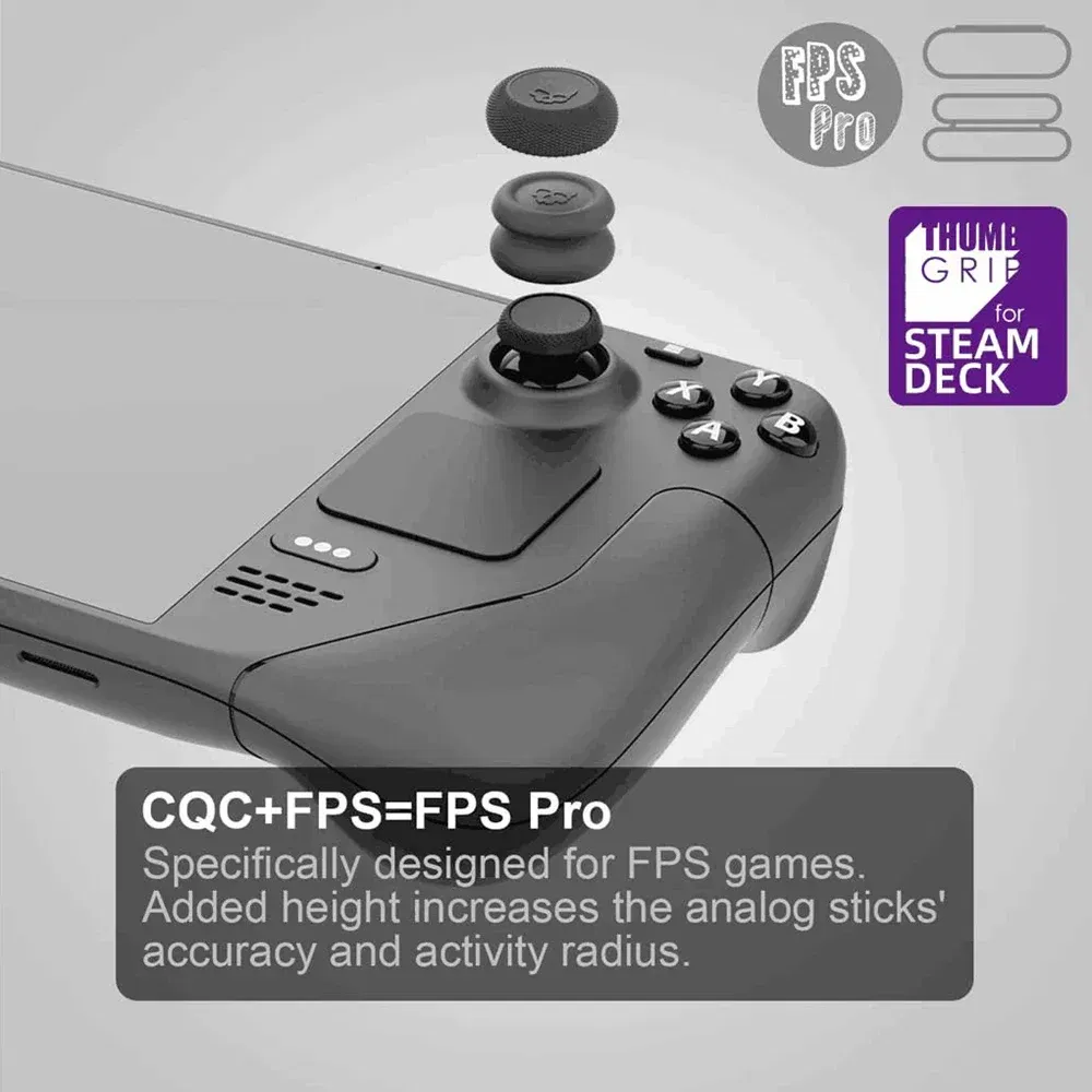 Color: Dark Blue - 6Pcs Thumb Grip Joystick Cap for Steam Deck OLED ROG Ally X Silicone Non-Slip Thumbstick Cover Caps Game Accessories