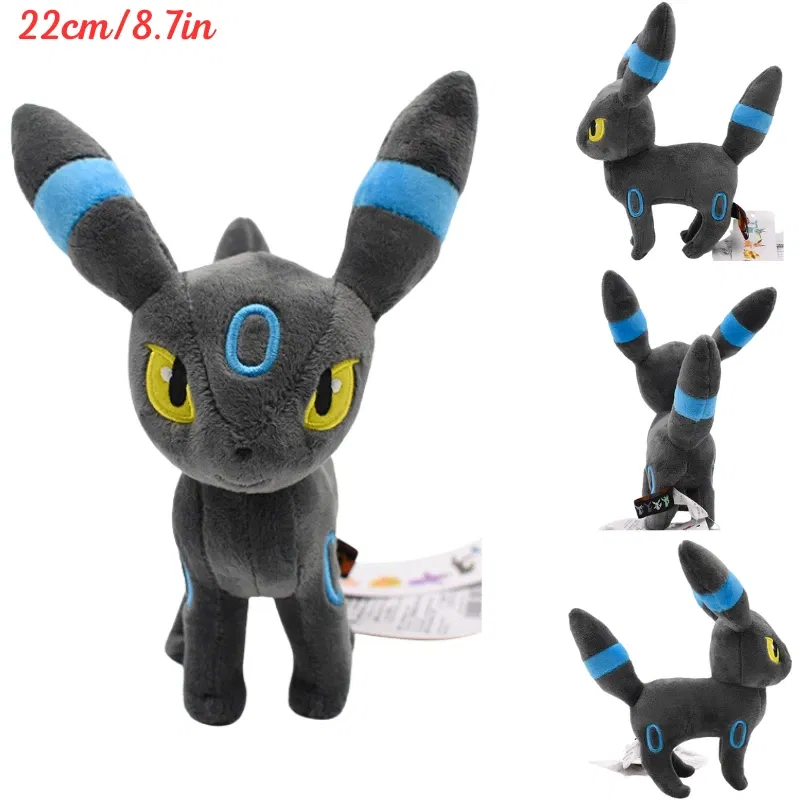 Color: DARK GRAY - Pokemon Shiny Mimikyu Cubone Butterfree Plush Toys Anime Caterpie Shinx Charizard Stuffed Animal Peluche Dolls Birthday Gift Kid