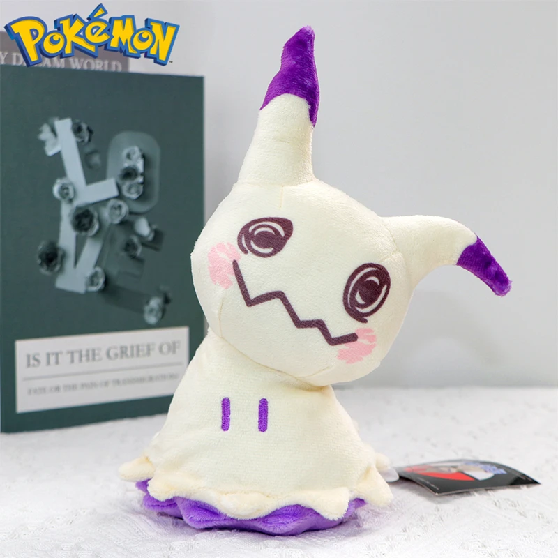 Color: DARK GRAY - Pokemon Shiny Mimikyu Cubone Butterfree Plush Toys Anime Caterpie Shinx Charizard Stuffed Animal Peluche Dolls Birthday Gift Kid
