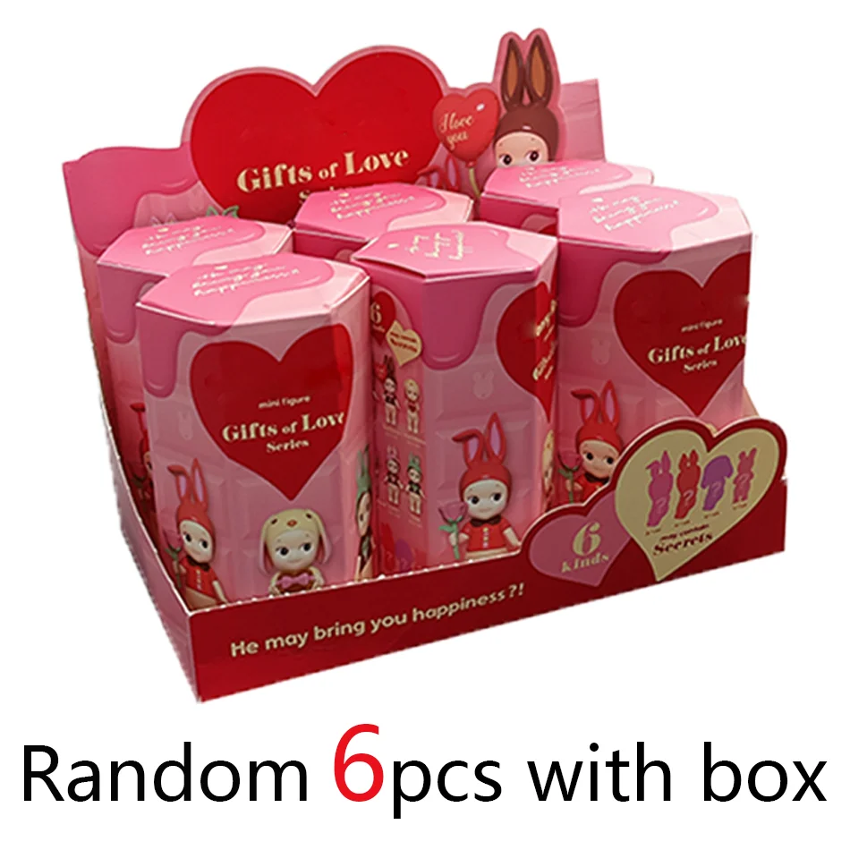 Color: black - Caja de mu?±eca bonita, regalo de la serie Love, figuras de animales de Anime, adornos, mu?±ecas, adorno de coche de escrito