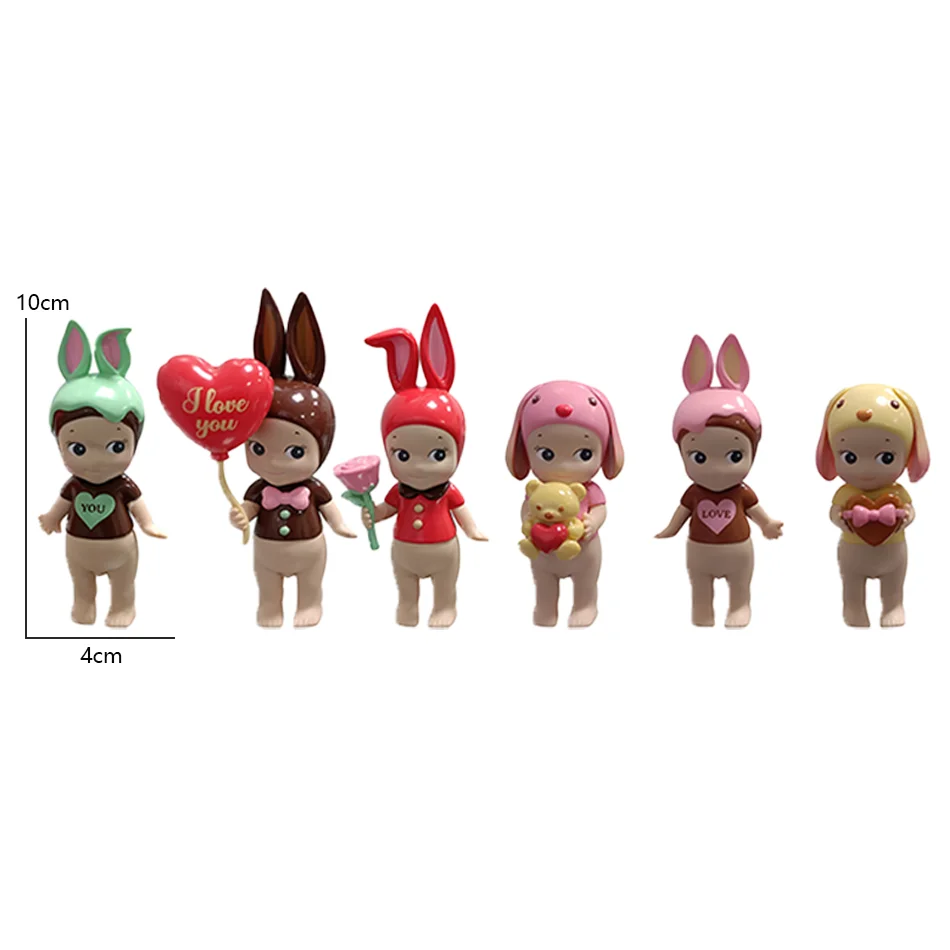 Color: black - Caja de mu?±eca bonita, regalo de la serie Love, figuras de animales de Anime, adornos, mu?±ecas, adorno de coche de escrito