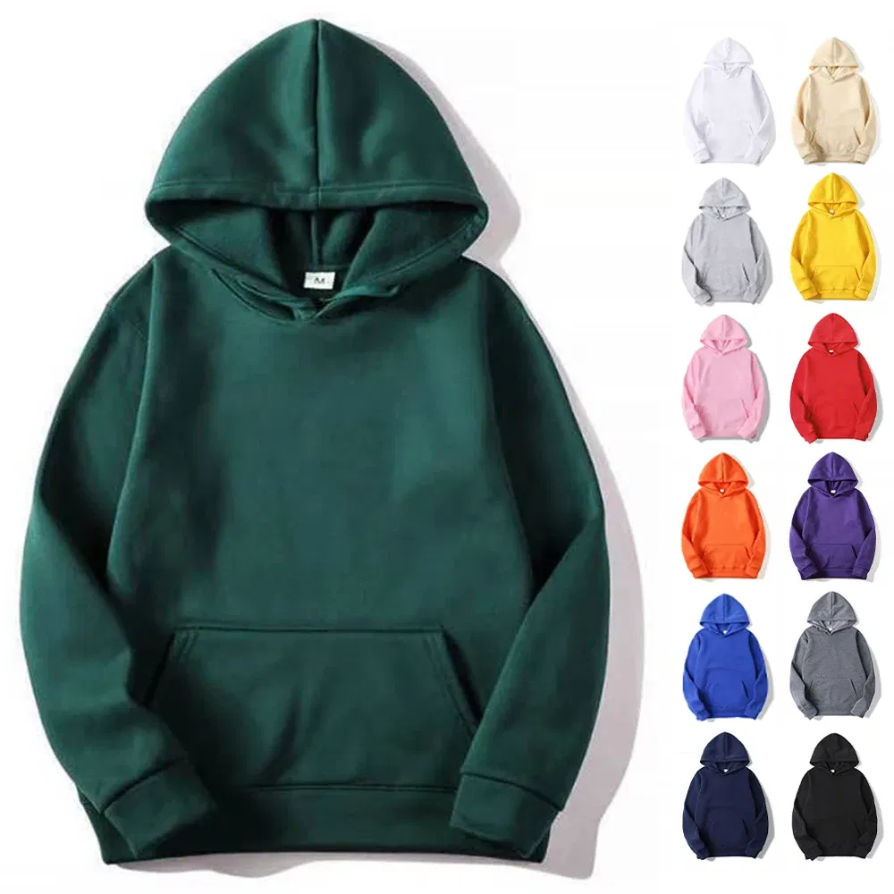 Color: black, Size: XXXL - Blank Fleece Fashion Hoodies Men Pull Over Wholesale Hooded Sweatshirt Unisex Cheap Solid Hoodie In Bulk Sudaderas Con Capucha