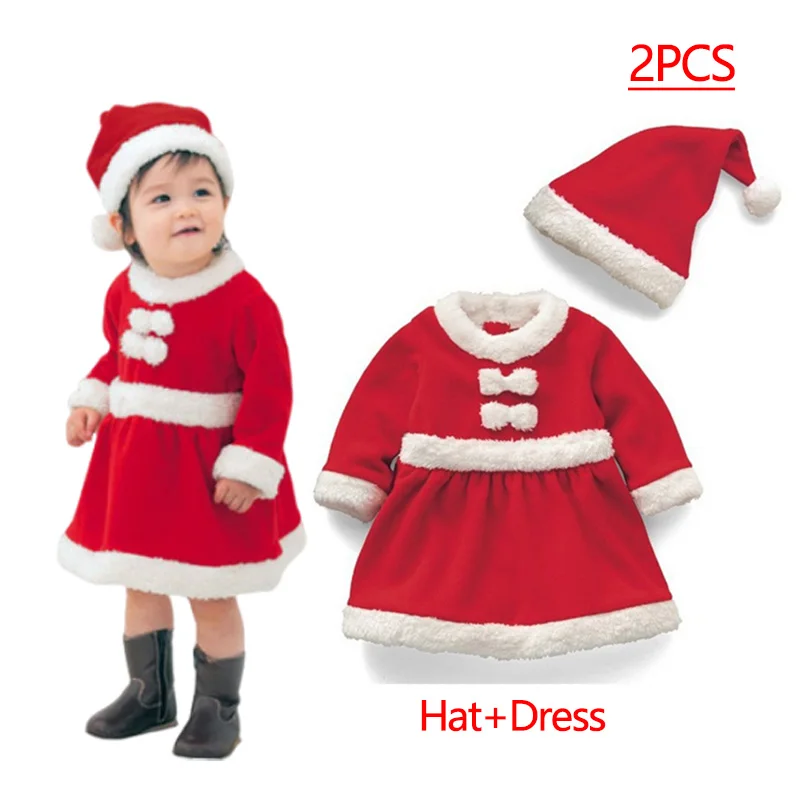 Color: Beige, Kid Size: 12 - New Year Kids Santa Claus Costume Green Elf Cosplay Christmas Carnival Party Fancy Dress for Girls Boys Red Xmas Clothes Set