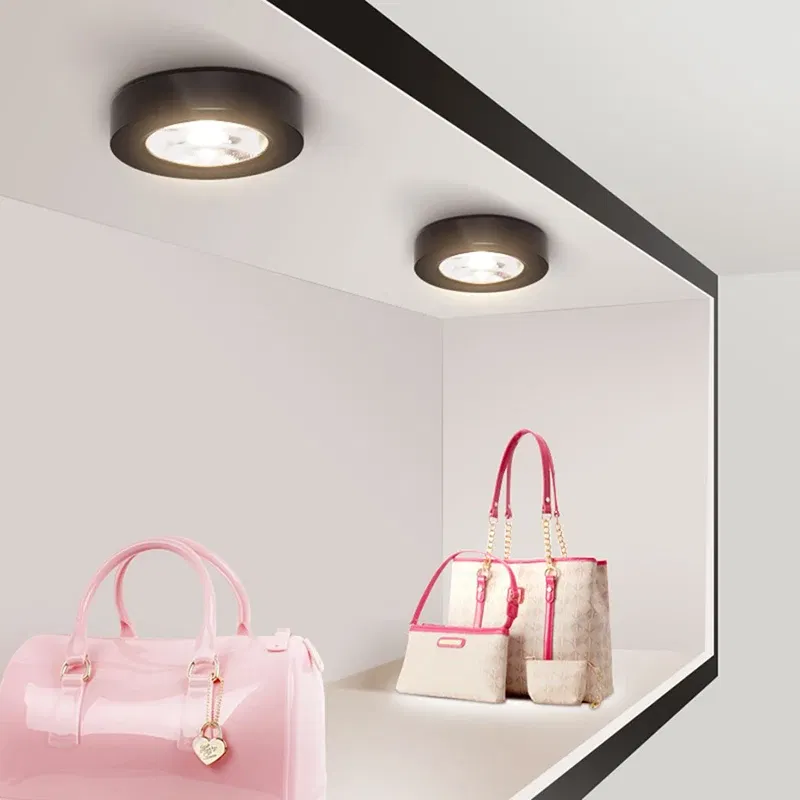 Body Color: Yellow, Emitting Color: light yellow - 3 Colors Slim Ceiling Lamp Ceiling Light LED Foldable 360 Recessed Surface Mounted Spotlight for Hallway Gallery Display Living