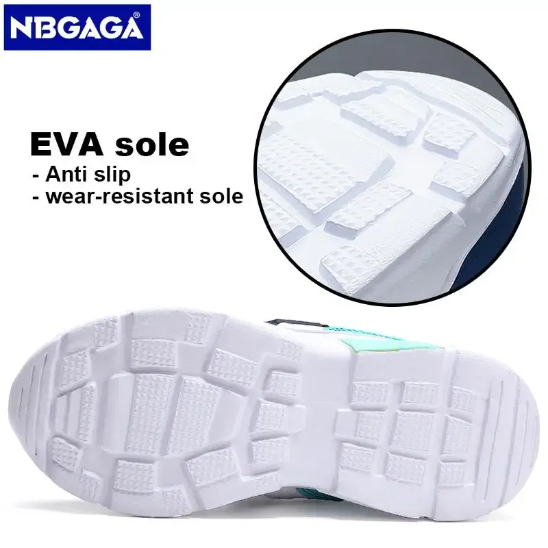 Color: Beige, Shoe Size: 33 - Children Casual Shoes for Boys Breathable Sneaker Summer Air Mesh Kids Hook&Loop Students School Shoe Size28-40