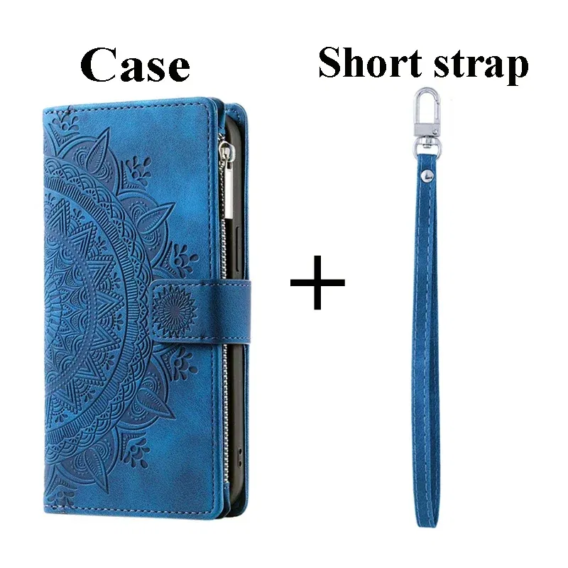Color: Blue, Material: Acrylic - Capa For Motorola G85 G54 Power G24 G34 G45 5G Flip Case Zipper Leather Book Funda Moto G84 G53 23 G14 13 G04 S G 54 84 73 64 45