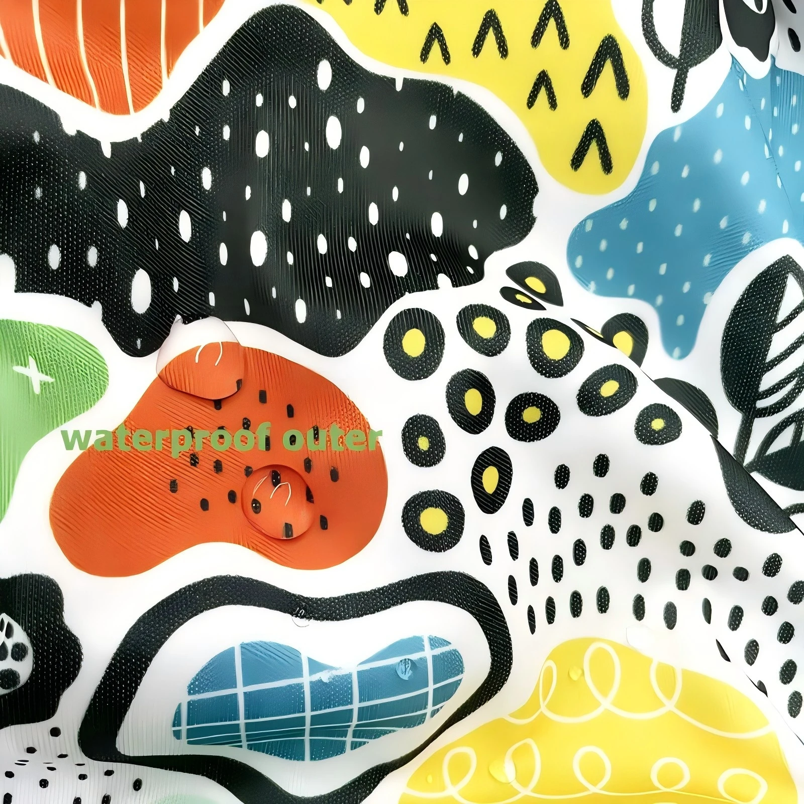 Color: PURPLE - 1Mx1.5M Pul Fabric Waterproof Washable TPU Handmade Polyester Fabric By The Meter Fashion DIY Cloth Diaper Material for Kids