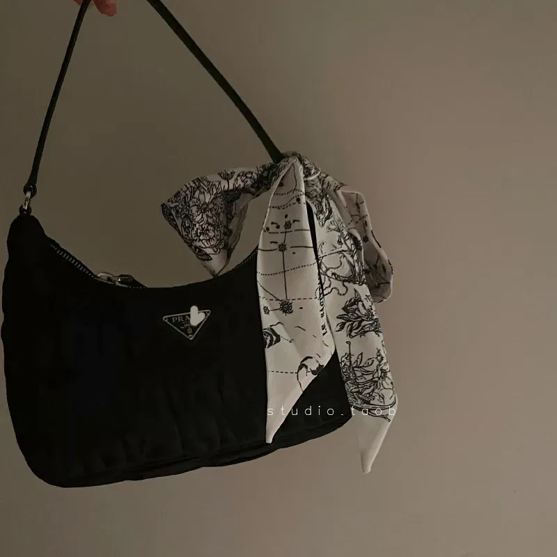 Color: Khaki, Size: XXS - Fashion Skinny Scarf Women Luxury letter Printing Tie Bag Handle Ribbon Hair Band Women's Headscarf New Lady Design Silk Scarves