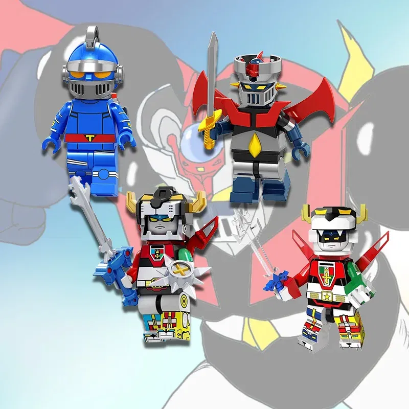 Color: GRAY - Mazinger Z Beast King Animation Comics Peripheral Toys Action Figure Small Doll Anime Collection Model Cool Gifts Assembling toy