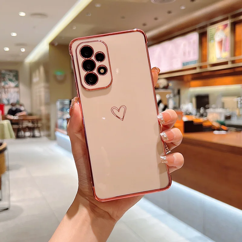Color: Khaki, Compatible-Phone Models: For iPhone 11 Pro, Ships From: CHINA - Electroplating Love Heart Phone Case For Samsung Galaxy S25 S24 Ultra S23 S22 A13 A14 A52 A53 Protect Lens Shockproof Back Cover