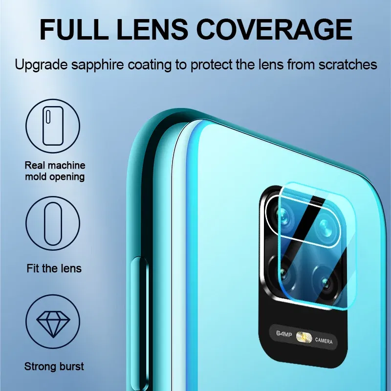 Color: Yellow, Bundle: Bundle1 - camera lens protective glass for xiaomi mi 10t poco x3 nfc m3 pro redmi note 10 9 pro 10s 9s 9a 9c 9d full screen protector film