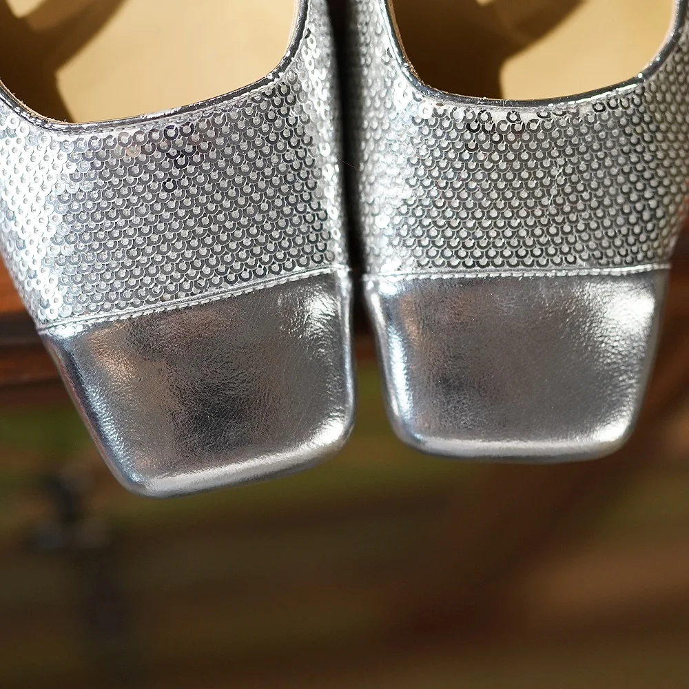 Color: Beige, Shoe Size: 34 - 【JOCHEBED HU?‘Sexy Genuine Leather Square Toe Women Sandals Thin High Heels Slingback Pumps Fashion Office Party Shoes 33-40