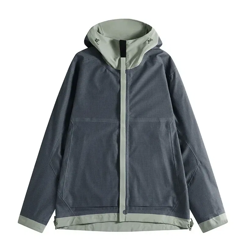 Color: Blue, Size: M - GB Standard Waterproof Jacket Men Women, All-Weather Hiking Raincoat, Breathable Windbreaker, Outdoor Trekking Climbing Coat