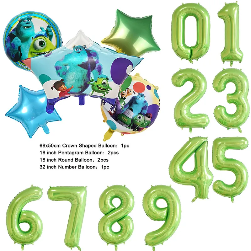 Color: Burgundy, Capacity: 680ml - Monsters University Monsters, Inc. Theme Birthday Party Decoration Metallic Gem Shaped Balloon Crown Shaped Balloon Baby Shower