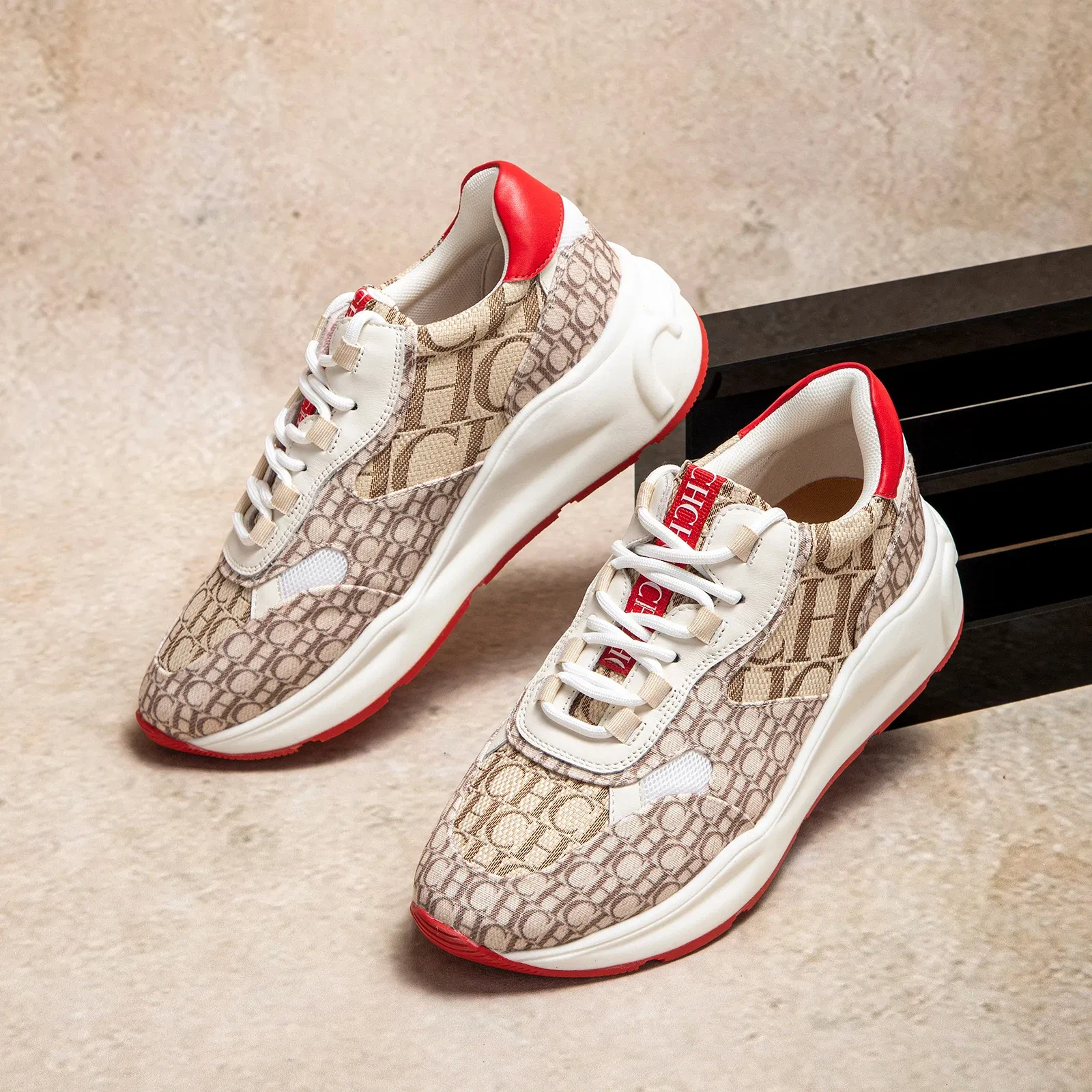 Color: Beige, Shoe Size: 38 - Alphabet Print Design New Women's Flat Shoes Simple Versatile Lightweight Comfortable Fashion Women's Casual Shoes