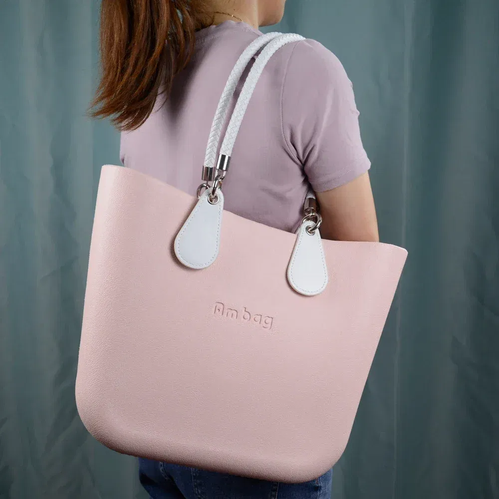 Color: Bronze, Ships From: CHINA - New 1 pair Obag PU Woven braided leather Rope Handles straps round handlefor O Bag accessoires