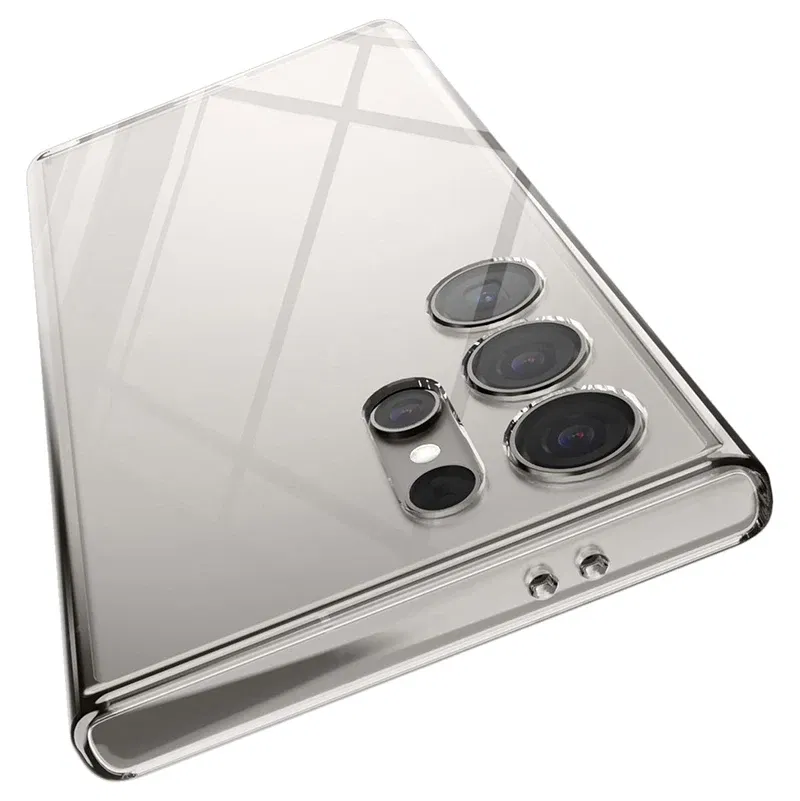 Material: Nylon - Ultra Thin Clear Silicone Soft TPU Case For Samsung Galaxy S25 Ultra S24 S23 S21 S20 FE S22 Ultra Plus Bumper Capa Cover Fundas