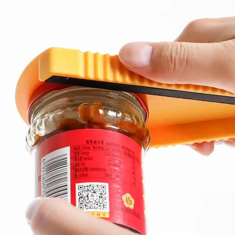 Color: Yellow - Can Opener 5 In 1 Multi Function Jar Opener Twist Off Lid Quick Opening Cooking Everyday Use Bottle Opener Kitchen Accessories