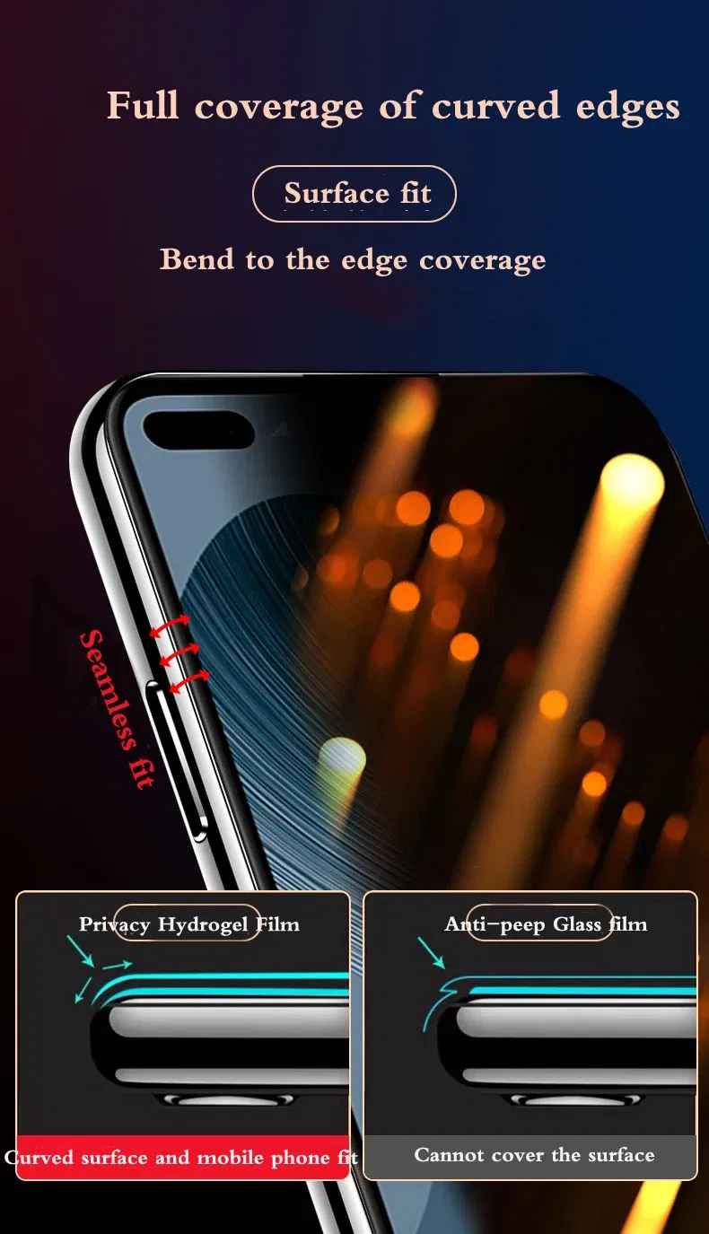 Bundle: 3 Pieces, Material: Anti Peeping, Compatibility by Model: Poco x7 pro - F7Ultra Privacy Screen Protector For POCO X7 F7Pro Matte Hydrogel Film POCO F6 Pro X6Pro HD Anti Peeping F6 Soft Full Coverage