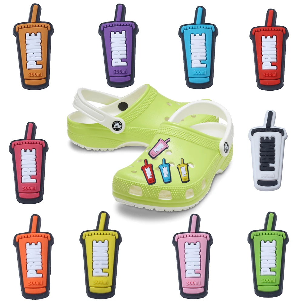 Color: Dark Khaki Cloth Color, Ships From: CHINA - 1pcs Personalized colored bottle Chrams Shoe Accessories Clog Buckle Decorative Sandals Decorate  Men And Women Gifts