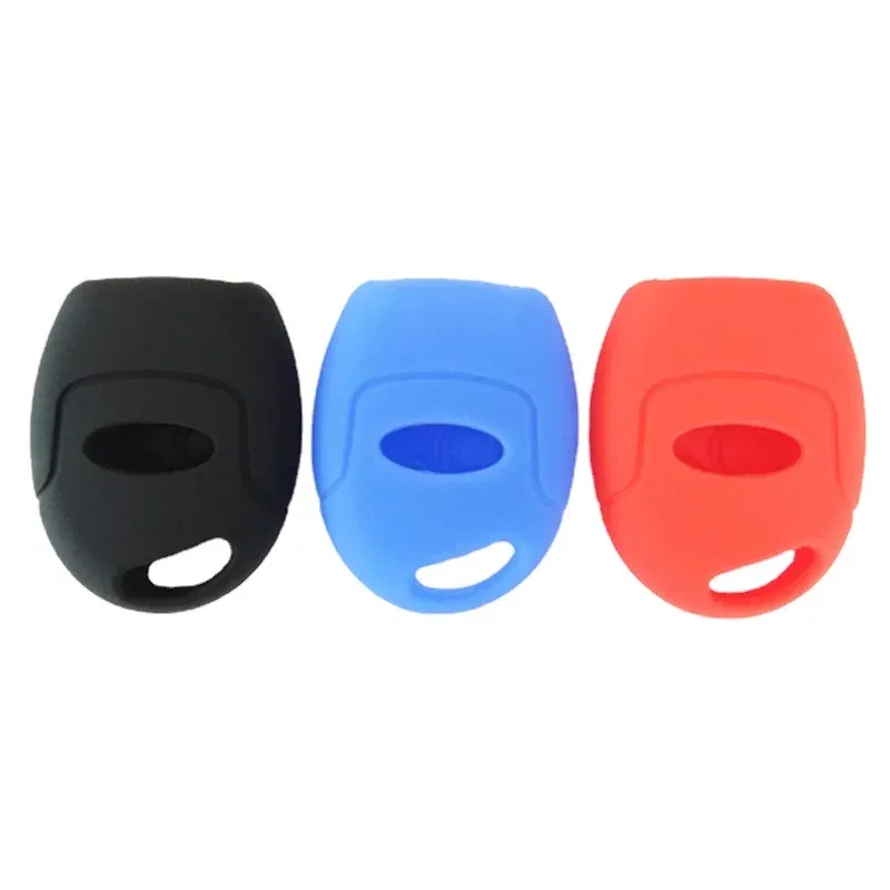 3 Buttons Silicone Car Key FOB Case Cover Set fit For Ford Focus Mondeo Festiva Fusion Suit Fiesta KA Remote Key Protector Case