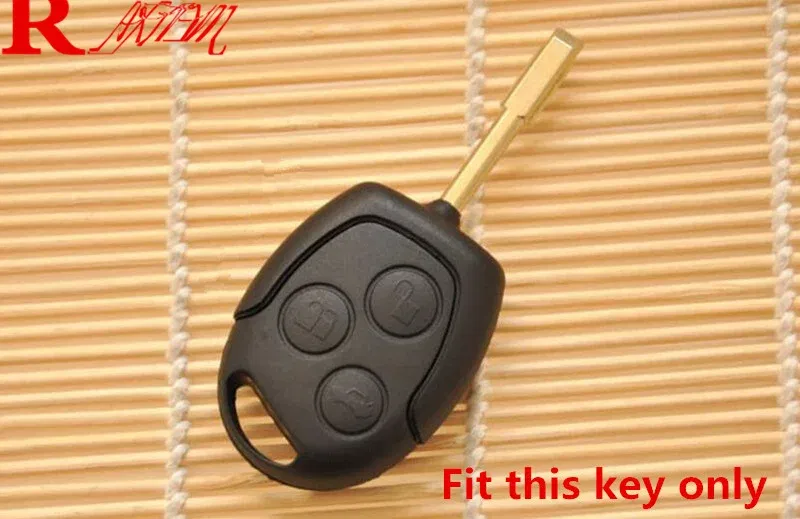 3 Buttons Silicone Car Key FOB Case Cover Set fit For Ford Focus Mondeo Festiva Fusion Suit Fiesta KA Remote Key Protector Case