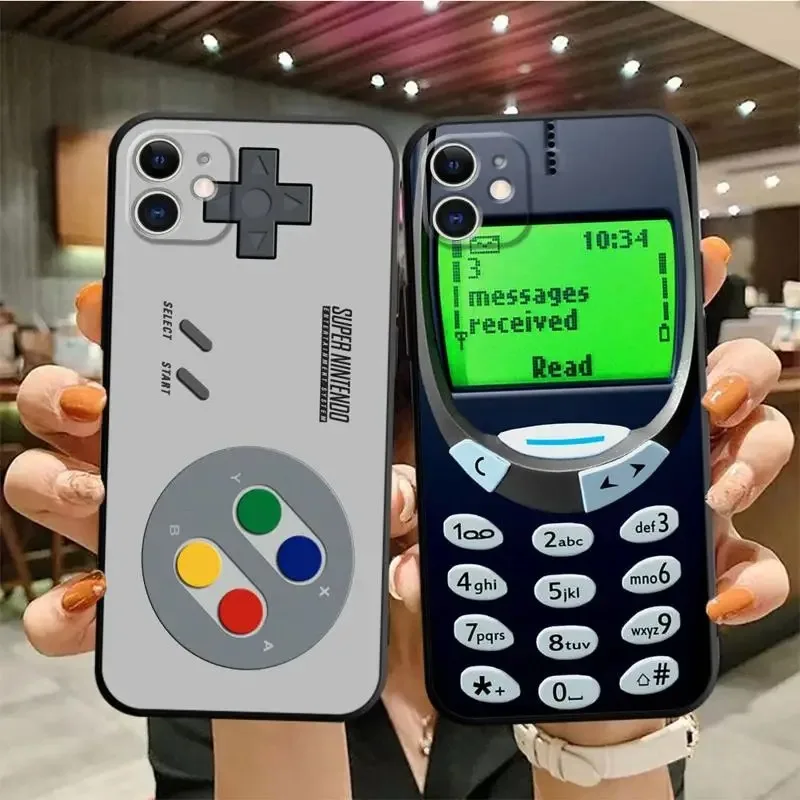 Color: Blue, Material: PU - Retro Camera Games Phone Case For Samsung Galaxy S10 S20 S21 S22 S23 S24 FE Plus Ultra Note 20 Mobile Cover Shell