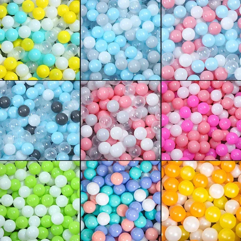 Color: Chocolate - 50pcs Colorful Love Star Plastic Ocean Ball Pits Eco-Friendly Funny Baby Kid Swim Pit Play Toy Water Pool Ocean Wave Balls Gifts