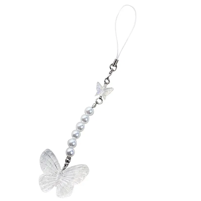 Color: 22/613# - Goth Y2K Phone Charm Pendant Kawaii-Key Chain For Bag Cute Accessory Women Guitar Strap Lanyard Beaded Keychain Pendant