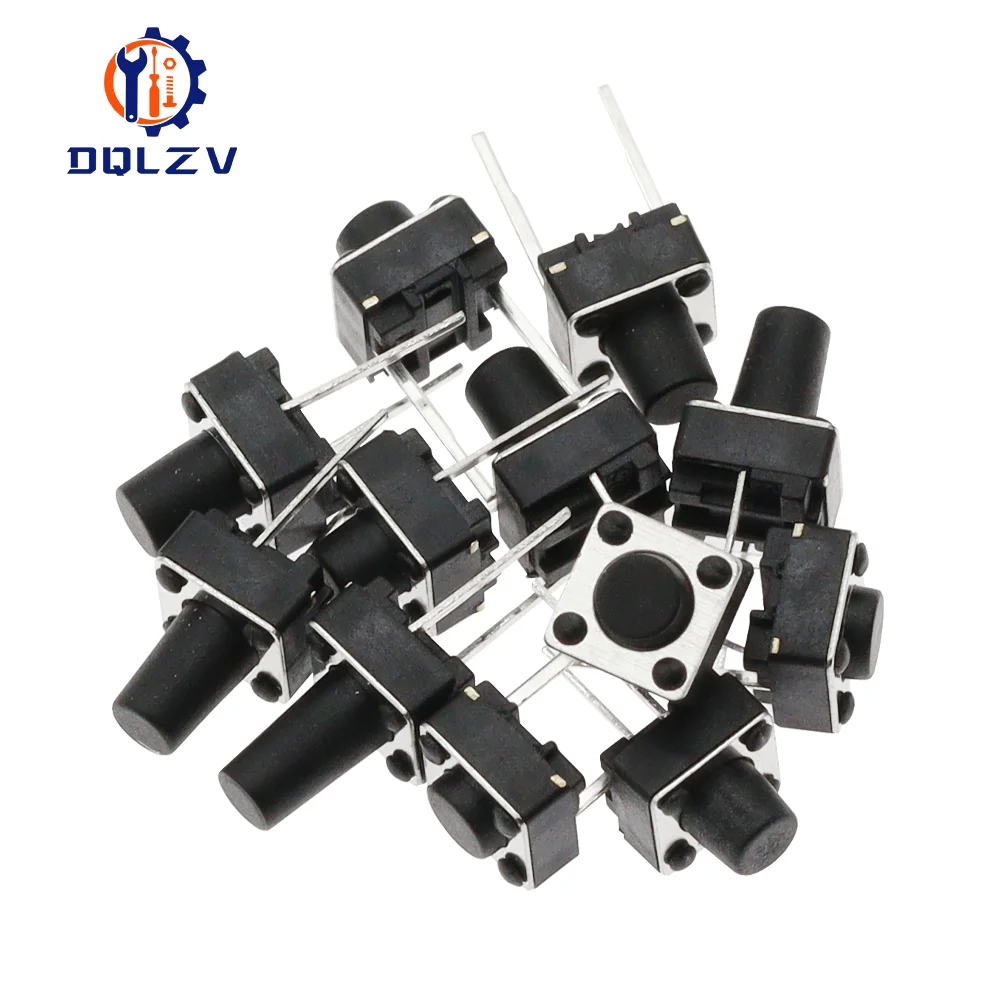 Color: Brown, Size: 3XL - Tact Push Button Switch 12V Copper 2PIN DIP2 SMD Micro Switch 6X6X5 4.3 5 5.5 6 7 8 9 10 11 12 13 15MM TV Toys home use Button