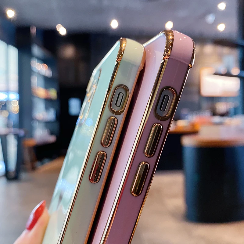 Color: Khaki, Compatible-Phone Models: For iPhone 13 Mini, Ships From: CN - Electroplating Side Love Heart Phone Case For IPhone 17 16 15 14 13 12 11 Pro Max XR 8 Plus SE2/SE3 Shockproof Back Cover