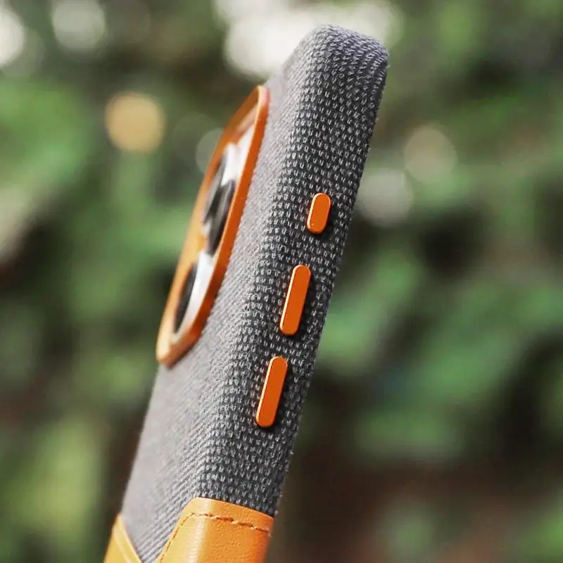 Color: Pink, Material: artificial leather - Card Holder MagSafe Leather Phone Case For iPhone 15 14Pro Max 13 14 Pro 12 Pocket Wireless Charging Alloy Lens Hit Color Cover