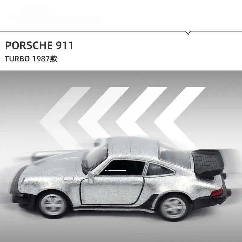 Color: Orange - 1:36 BMW M3 E30 1987 Porsche 911 Turbo Audi Quattro Alloy Car Model Diecasts & Toy Vehicles Collect Car Toy Boy Birthday gifts